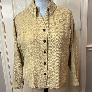 Coldwater Creek Tan Lightweight Jacket Cardigan Size XXL